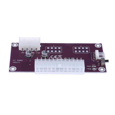 

24Pin ATX 4Pin IDE Power Supply Sync Boot Starter Extender Board for PC