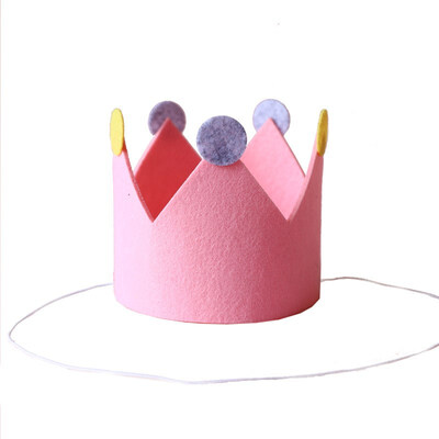 

FUNNYBUNNY Thickened Felt Cloth Crown Party Hat Baby Birthday Birthday Hat Festival Celebration Decorative Hat Decoration