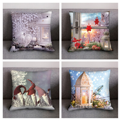 

Tailored 4Pcsset Print Pillow Case Polyester Sofa Car Cushion Cover Home Decor