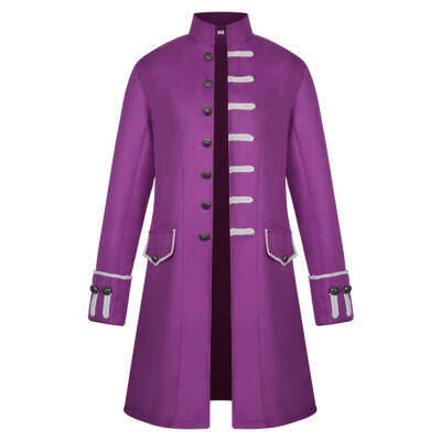 

Mens Coat Long Jacket Fasching Uniform Retro Steampunk Tailcoat Gothic Frock Hot