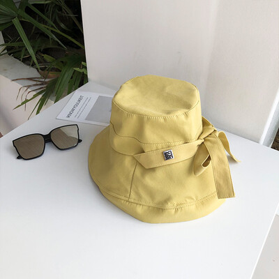 

Hat Spring&Autumn Girl Baibai net red fisherman hat inins cute soft sister bow shade sun hat summer