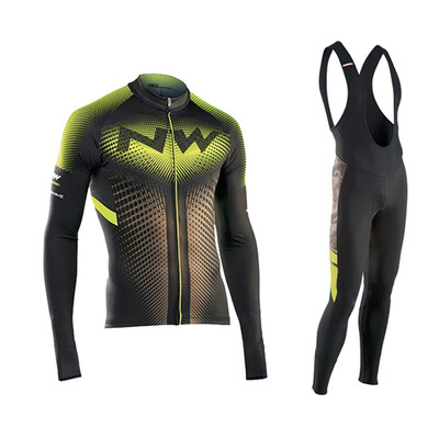

Cycling jersey 2018 pro team Northwave winter thermal fleece bicycle clothing set ropa ciclismo invierno bike jersey bib pants kit