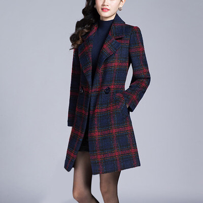 

Tailored Winter Fashion Slim Coat Women Long-sleeved Casual Medium Long Slim Coat