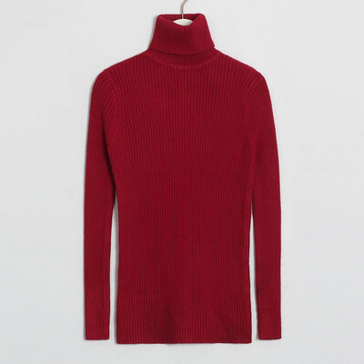

〖Follure〗Womens Fashion Long Sleeve Turtlen Neck Bodycon Knitted Sweater Wrap Pullover