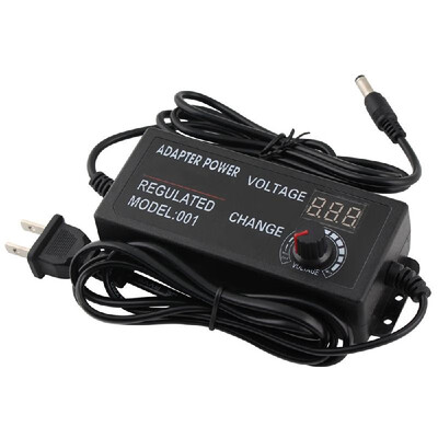 

AC to DC Adapter 9V-24V 3A Universal Adjustable Electricity Charge with Display Screen Regulated Voltage