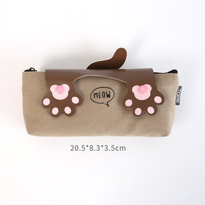 

Korean Zipper Novelty Cute Kawaii Cat Pencil Pouch Pencil Bag for School Supplies Stationery