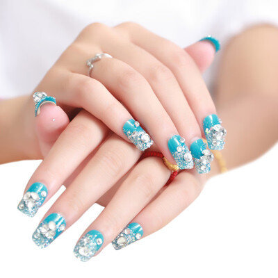 

〖Follure〗Bride Manicure Set Series Diamond Nail Patch 1 Box 24 Tablets Nail Paste