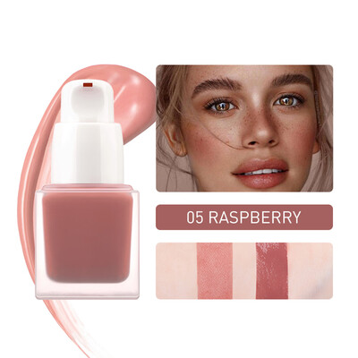 

STAGENIUS Makeup Cheek Liquid Blush Foundation 6 Color Sleek Silky Blusher Palette Long-lasting Waterproof Women Natural Brighten