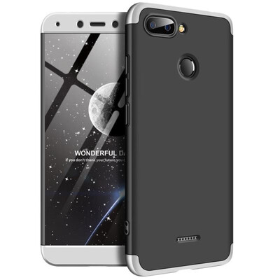 

MOONCASE Red rice 6 three-section all-inclusive shield - black silver