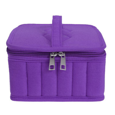 

36grid Velvet Essential Oil Carrying Travel Bottle Organizer Holder Handbag