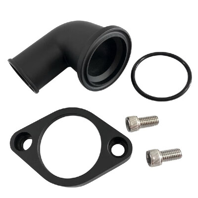 

SBC BBC Polished Aluminum 90° Swivel Snokle Water Neck Fits SB BB Fit for Chevy 327 350 454 396 Black