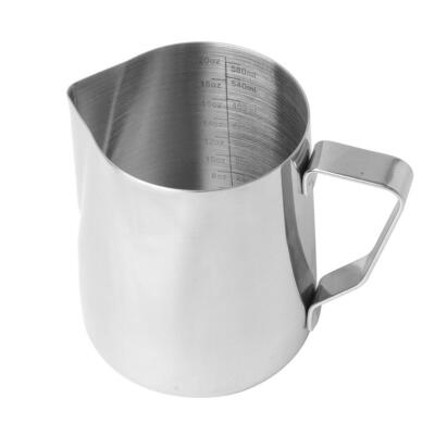 

Stainless Steel Frothing Pitcher Pull Flower Cup Milk Frother with Scale