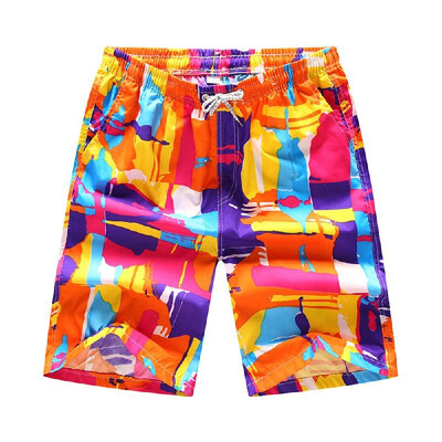 

Mens Beach Pants Quick Drying Beach Shorts Swimming Surfing Boating Water Sports Trunks Breathable Loose Swimwear Shorts