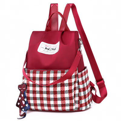 

Womens summer Korean backpack Korean backpack double-shoulder bag large-capacity canvas multi-purpose travel light&water