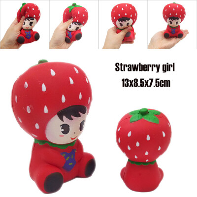 

Gotoamei Strawberry girl Stress Reliever Scented Slow Rising Kids Toy Squeeze Toys