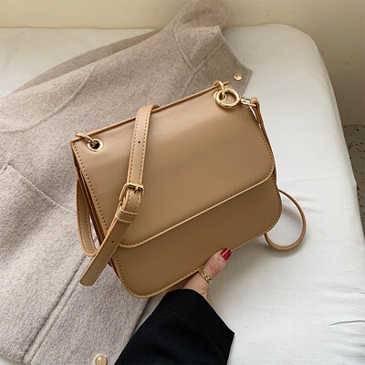 

Autumn&winter new silk scarf small bag woman 2019 new Korean version texture oblique satchel bag simple fashion single shoulde
