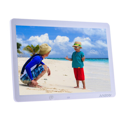 

Andoer 15 Inch Large Screen LED Digital Photo Frame Album Wall Mountable Desktop 1280 800 Support Remote Control with Motion Det