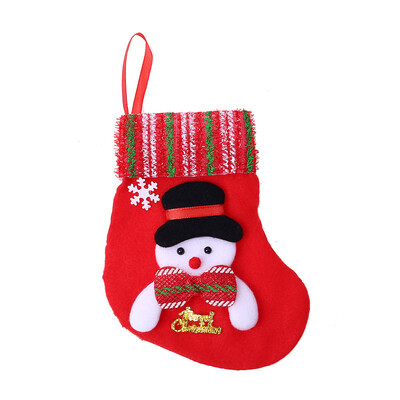 

〖Follure〗Christmas Eve Candy Gifts Bags Burlap Snowflake Socks Xmas Tree Stocking Pendant