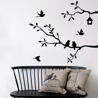 

Self-Adhesive Bird Tree Vinyl Wall Stickers Decals Art Word Decoration Removable