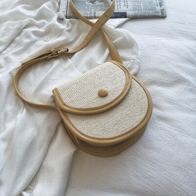 

Summer new small bag female 2019 new wave Korean version of the wild single shoulder slung fashion casual simple saddle bag