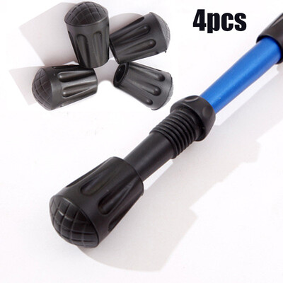 

4 X Reinforced Tip End Cap Hiking Walking Stick Trekking Pole Covers Protector F