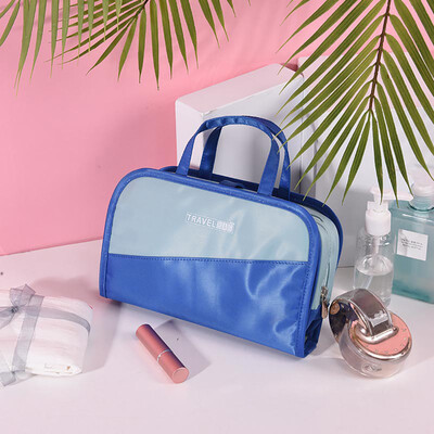 

Toponeto Color Bumper Cosmetic Bag Large Capacity Travel Multi Function Two In One Bag Ha