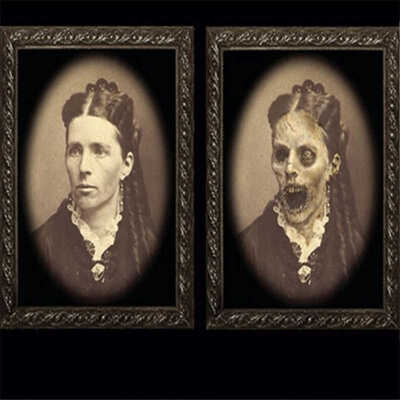 

3D Face-changing Photo Party Decoration Frame Terror Halloween Decoration Props Festive Party Supplies Halloween Decorations