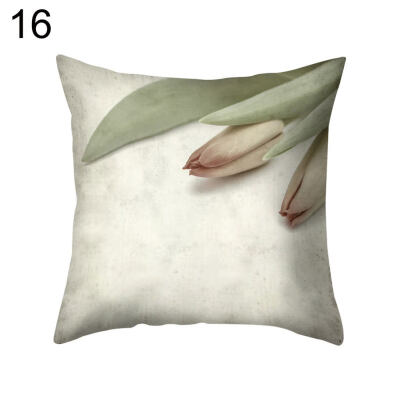 

Vintage Flower Square Throw Pillow Protector Case Cushion Cover Bedding Articles