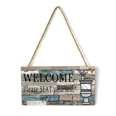 

Please Take Your Seat Wooden Sign Wall Hanging House Porch Decoration Gift