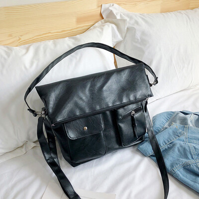 

Tailored Vintage Women Pure color Leather Crossbody Bags Messenger Shoulder Bag