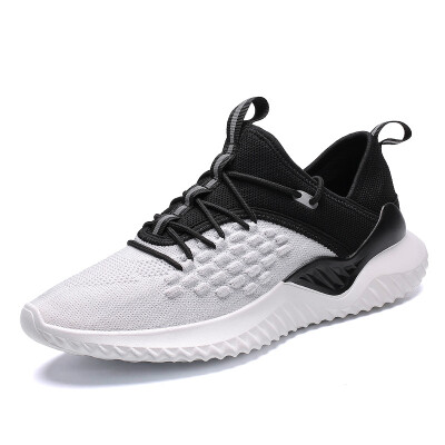 

Autumn mens casual sports wild trend flying woven breathable mens shoes running shoes student net shoes manufacturers