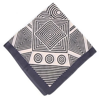 

Elegant Women Artificial Silk Square Scarf Lady Floral Print Small Scarves