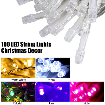 

Greensen Christmas Battery Powered 100 LED String Lights Christmas Home Garden Party Wedding Decor with Remote Control