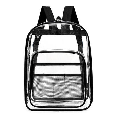 

Waterproof Transparent Travel Backpacks PVC Women Large Capacity Knapsack