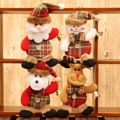 

〖Follure〗Christmas Ornaments Gift Santa Claus Snowman Reindeer Toy Doll Hang Decorations
