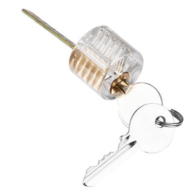 

Greensen Acrylic Teaching Transparent Lock Cylinder Straight Type Training Practical Lock with 2 Keys