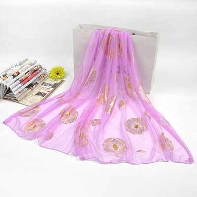 

Peacock Flower Printing Long Women Shawl Soft Wrap Scarf Autumn And Winter