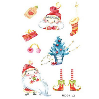 

〖Follure〗Christmas Party Fashion Tattoo Sticker Pattern Bronzing Stickers