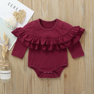 

Newborn Infant Baby Girls Fold Romper Jumpsuit Bodysuit Clothes Outfits Playsuit