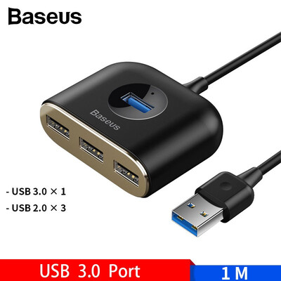 

Baseus square round 4 in 1 USB HUB Adapter for MacBook Pro Surface Pro Type-C USB to USB 30 for tablets