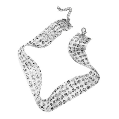 

Fashion Women Shiny Paillette Decor Necklace Party Club Jewelry Chocker Gift