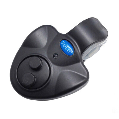 

Electronic Fishing Bite Alarm LED Light Bell Clip on Fishing Rod Black