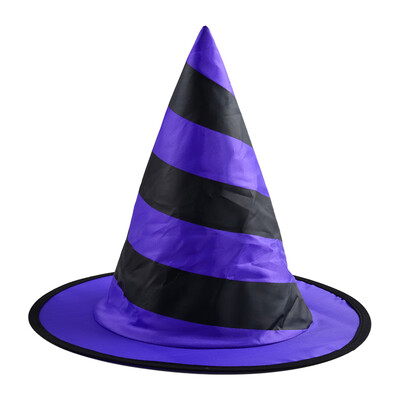 

New&new fine arts Halloween party childrens spiral hat masquerade cosplay dress up magician props wizard show apex cap blue black hit color