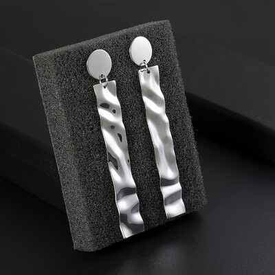 

Big Vintage Earrings for women gold color Geometric statement earring 2019 earing Hanging fashion jewelry