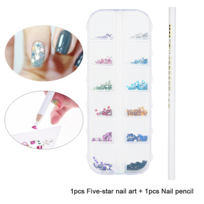 

〖Follure〗Mermaid Nail Gradient Pearls Sequins Glitter Dazzling Manicure Nail Art Decorati