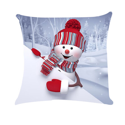 

Tailored Christmas Snow Happy Santa Claus Super Soft Pillow Case Cushion Cover