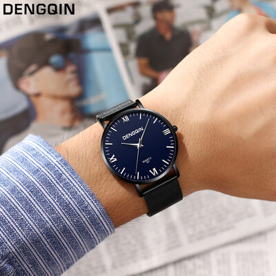 

Gobestart Fashion Quartz Date Watches Luxury Brand Stainless Steel Strap Mens Wrist Watch