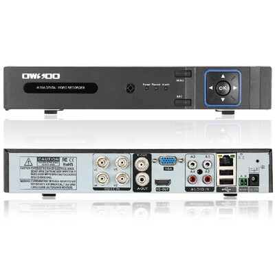 

OWSOO XVR 4CH Channel 1080P Hybrid NVR AHD TVI CVI DVR 5-in-1 Digital Video Recorder PTZ H264 P2P Support for AndroidIOS APP Con