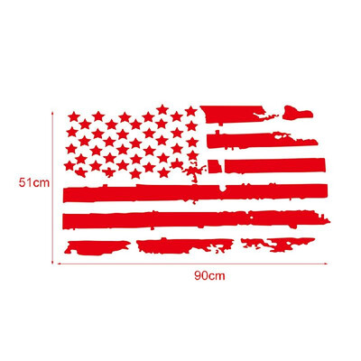 

Car Exterior Hood Stickers USA Flag Decal Vinyl For Jeep Wrangler Durable Auto Decoration Sticker