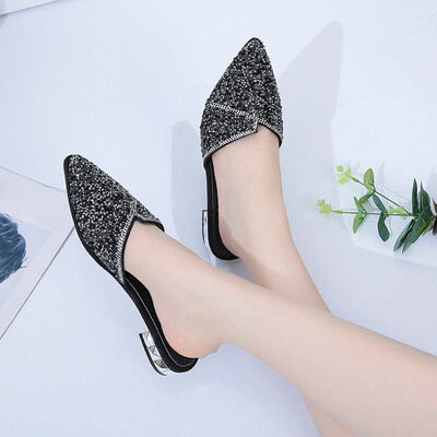

Rose Low Heel Slippers Female Casual Flat With Womens Shoes Sandals And Slippers